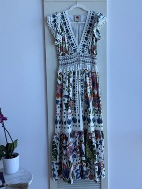 FARM Rio maxi dress macaw size small